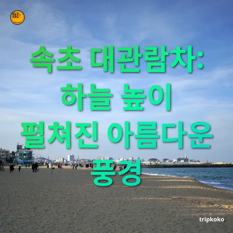 속초 여행 속초 대관람차: 하늘 높이 펼쳐진 아름다운 풍경 관련 이미지