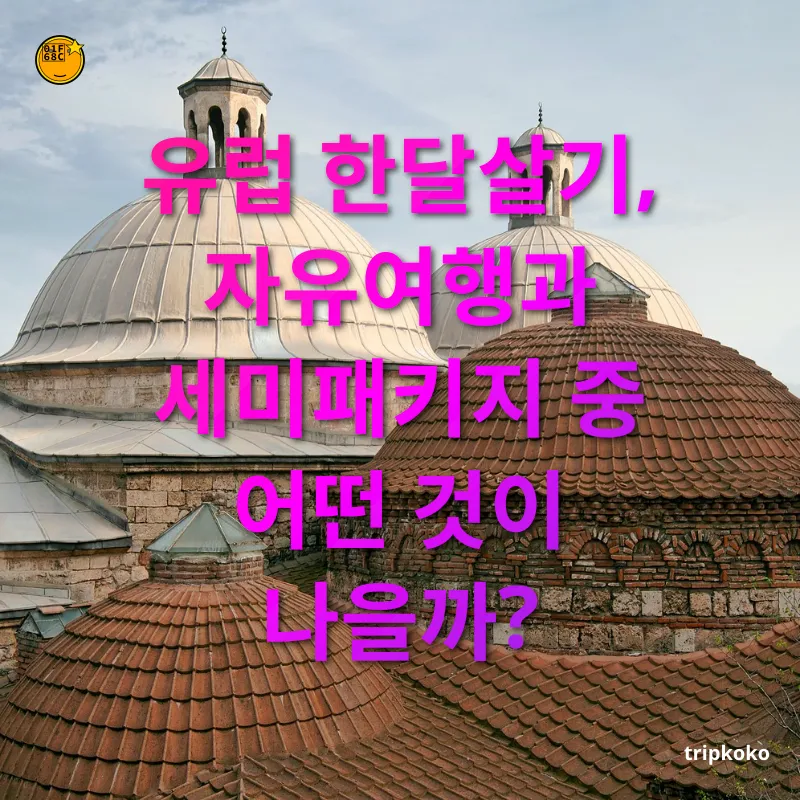 유럽 한달살기 - 유럽 한달살기, 자유여행과 세미패키지 중 어떤 것이 나을까? 유럽 한달살기 유럽 한달살기, 자유여행과 세미패키지 중 어떤 것이 나을까? 관련 이미지